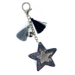 Twinkle Star Key Chain, Bag Tassel Charm for Purse, Backpack, or Tote Bag